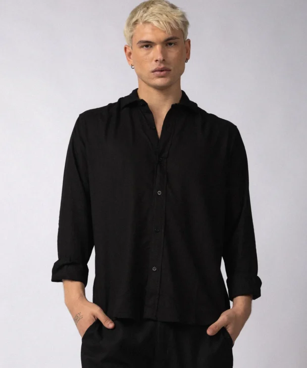 Camisa de Lino VCP Negro