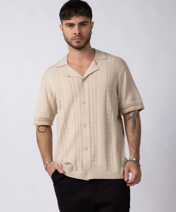 Camisa Tejida VCP Beige