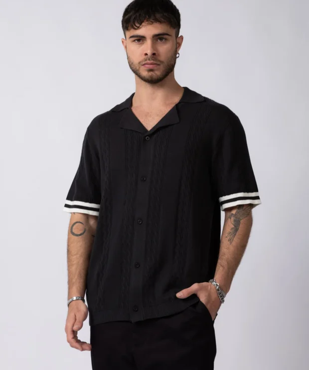 Camisa Tejida VCP Negra