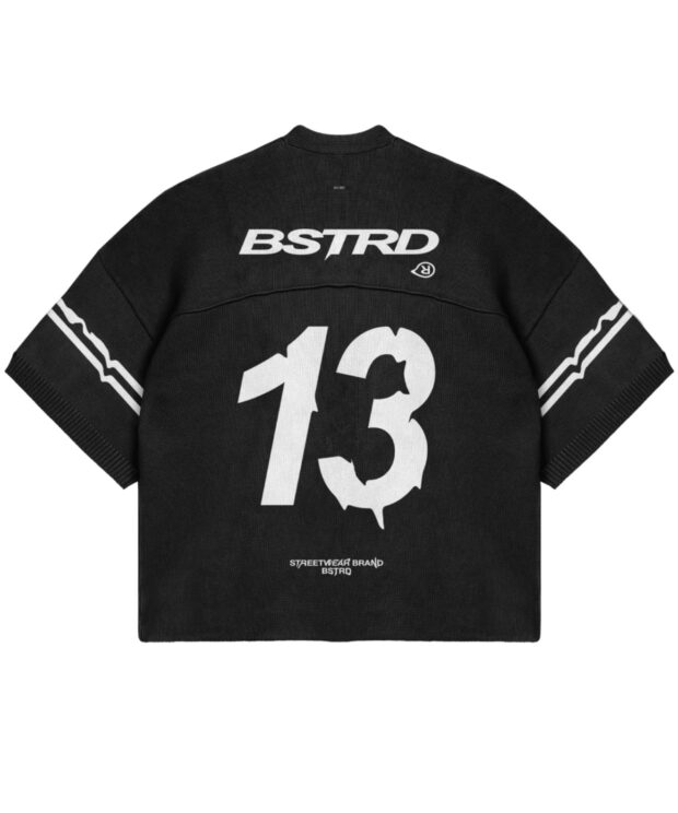 Remera Bastard Static Black and White