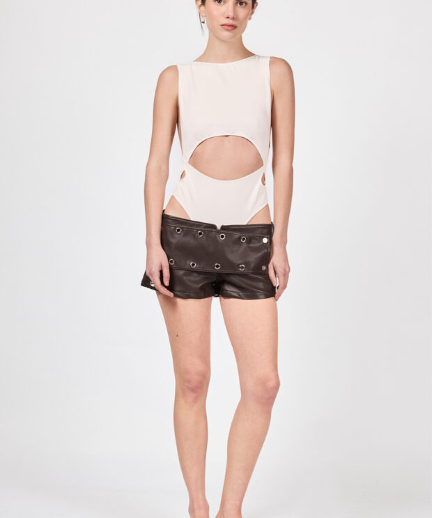 Short Cube Top White